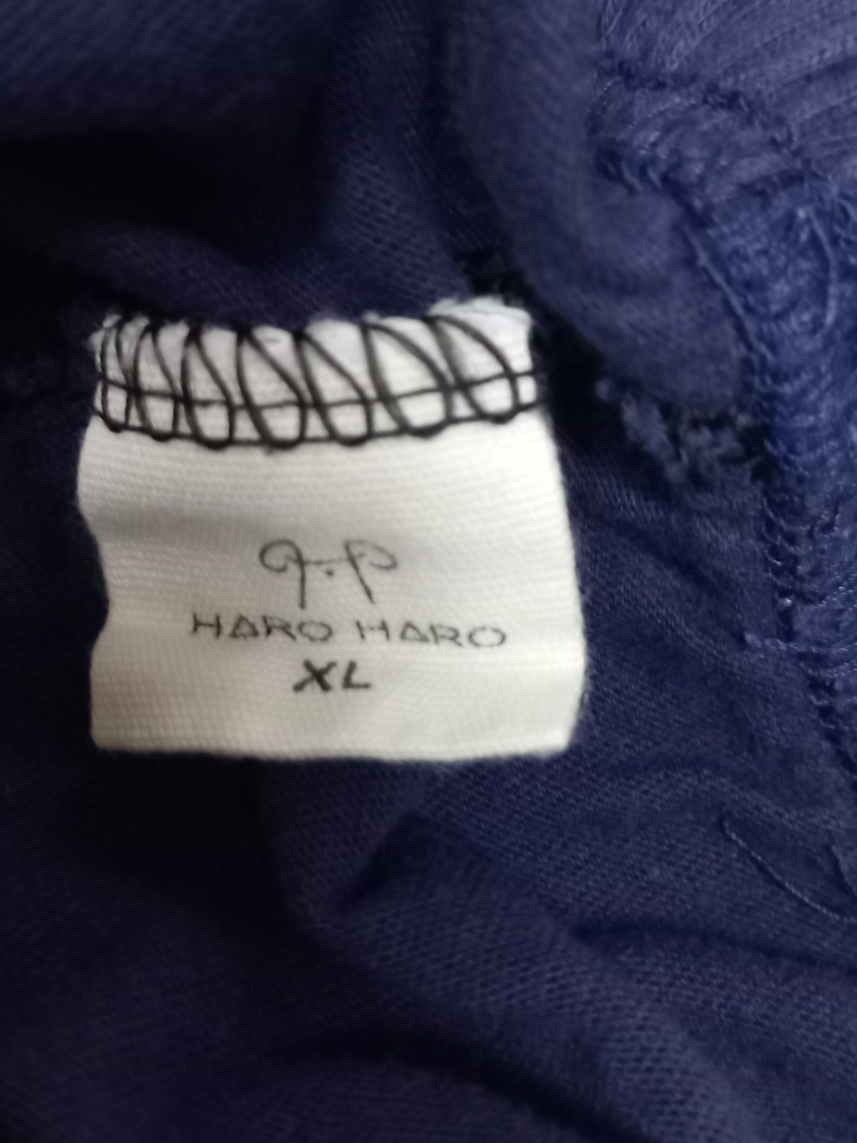 HARO HARO 네이비 캘리포니아 레터링 밴딩 반바지 사진 3