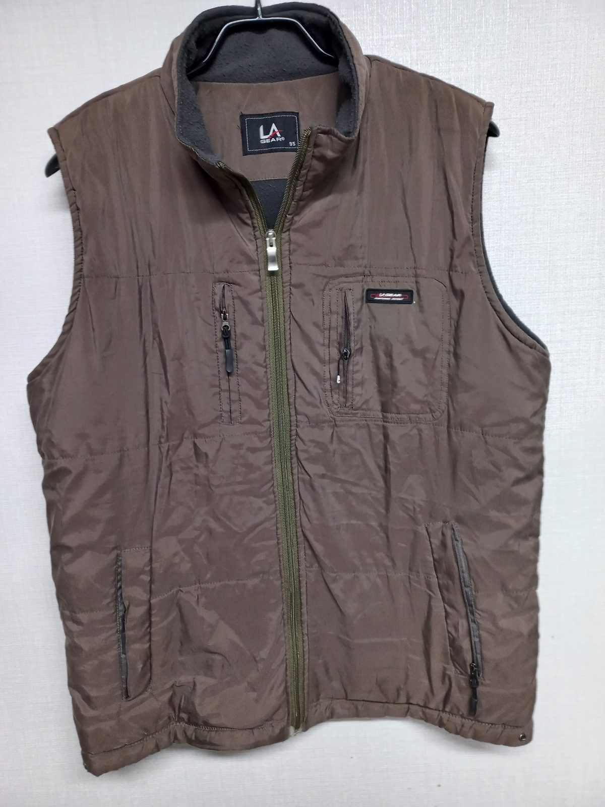 LA GEAR 플리스 안감 조끼 브라운 95
