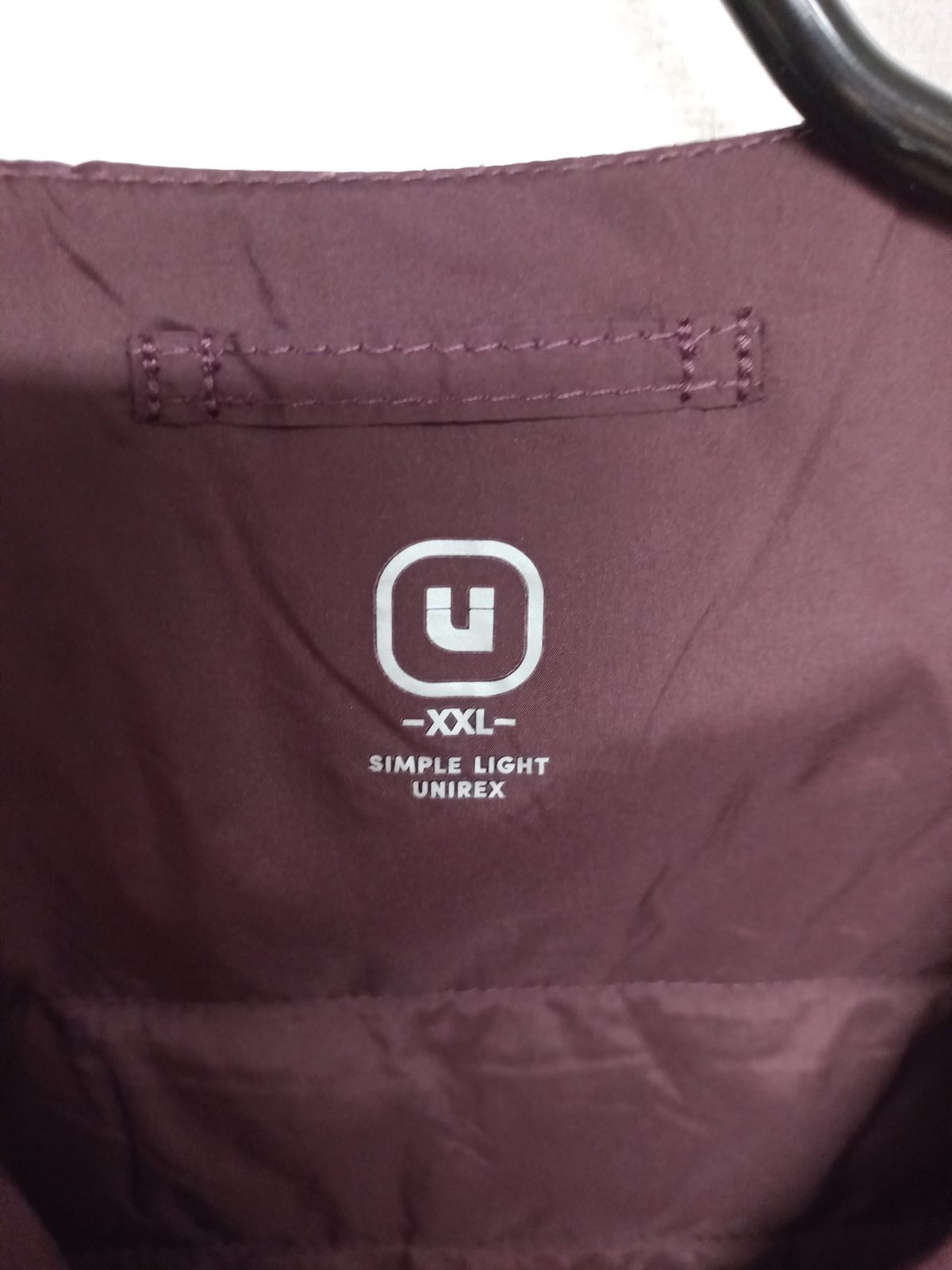 UNIREX 퀼팅 조끼 버건디 XXL 사진 2