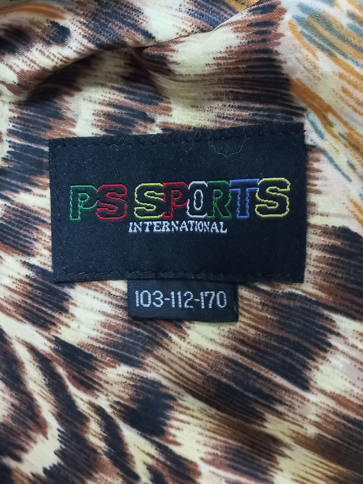 PS SPORTS 레오파드 배색 트렌치 하프 코트 103-112-170 사진 3