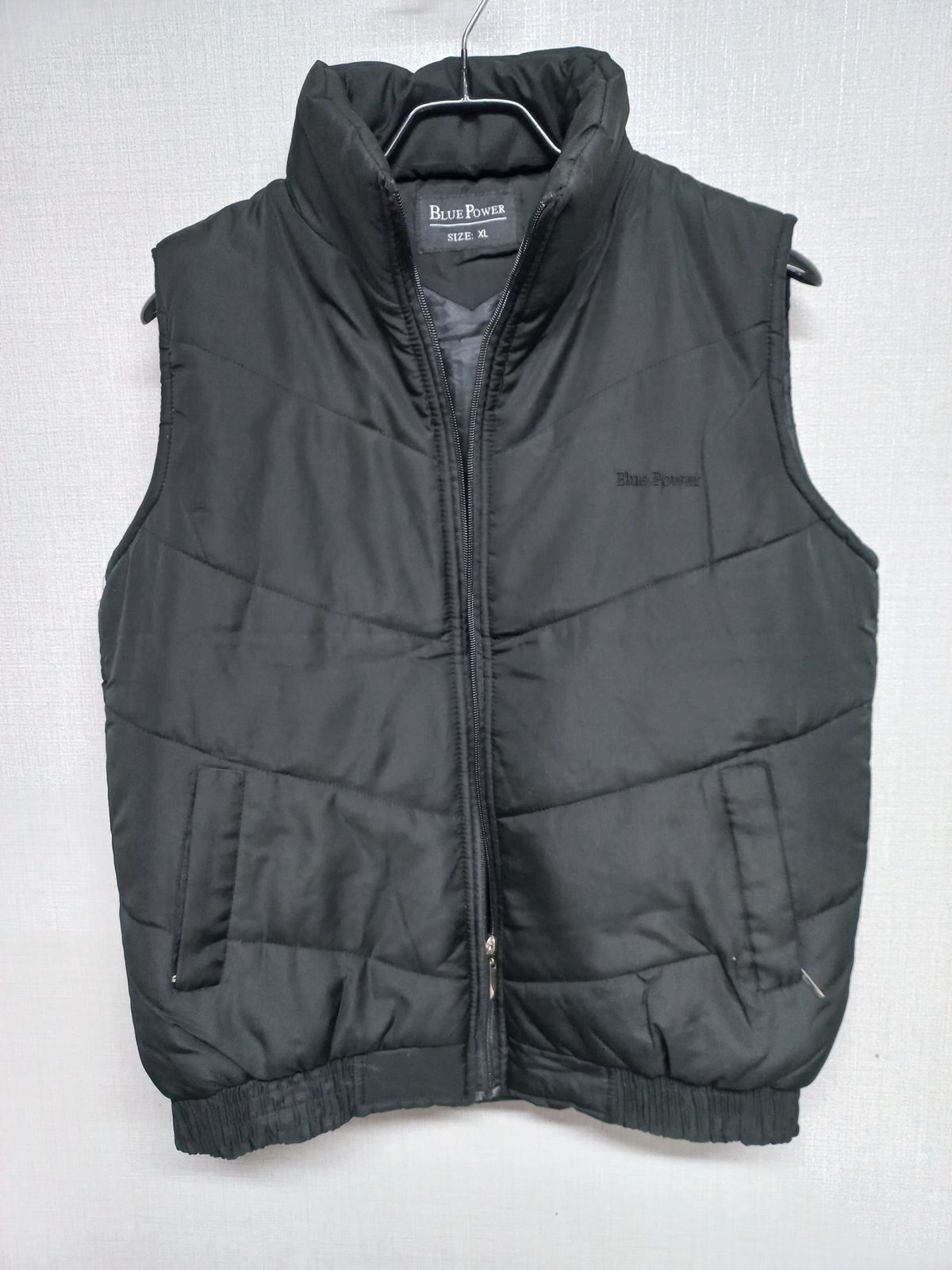 BLUE POWER 패딩 조끼 블랙 XL