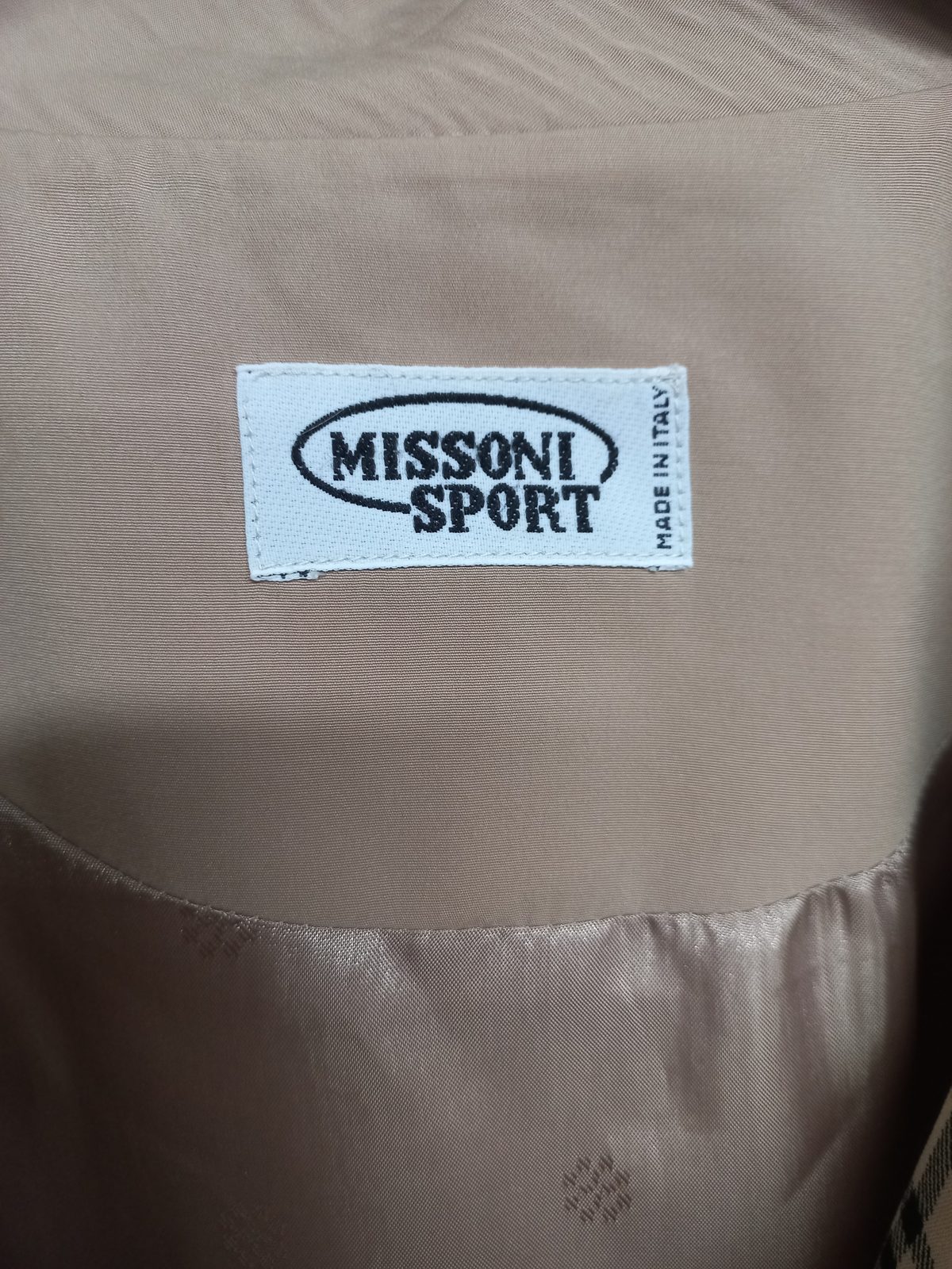 MISSONI SPORT 체크 배색 싱글 트렌치 하프 코트 사진 2