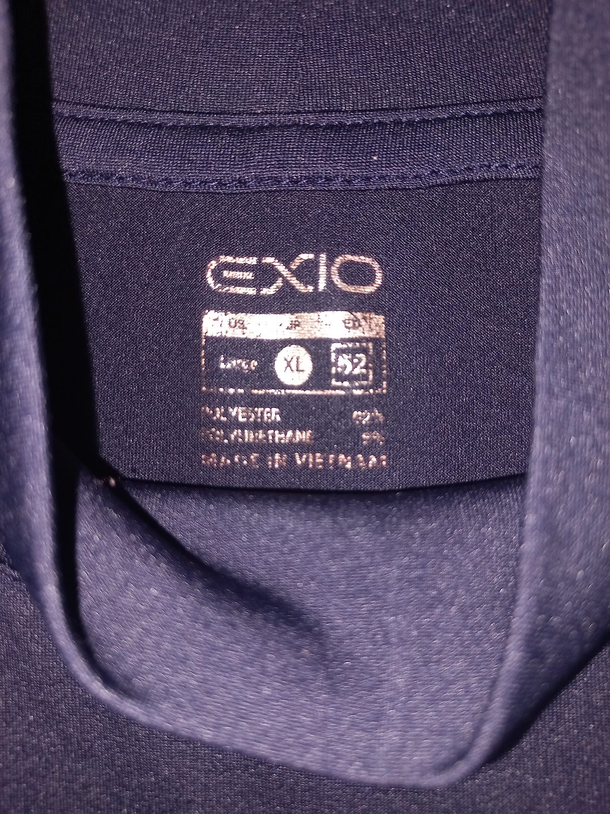 EXIO XL 기능성 하이넥 긴팔티 (딥네이비) 사진 2