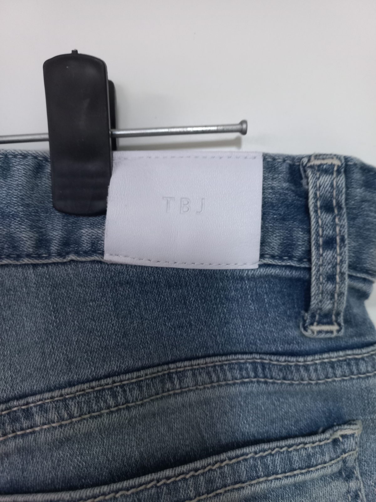 TBJ XS(26) 슬림일자 워싱 청바지 연청 사진 3