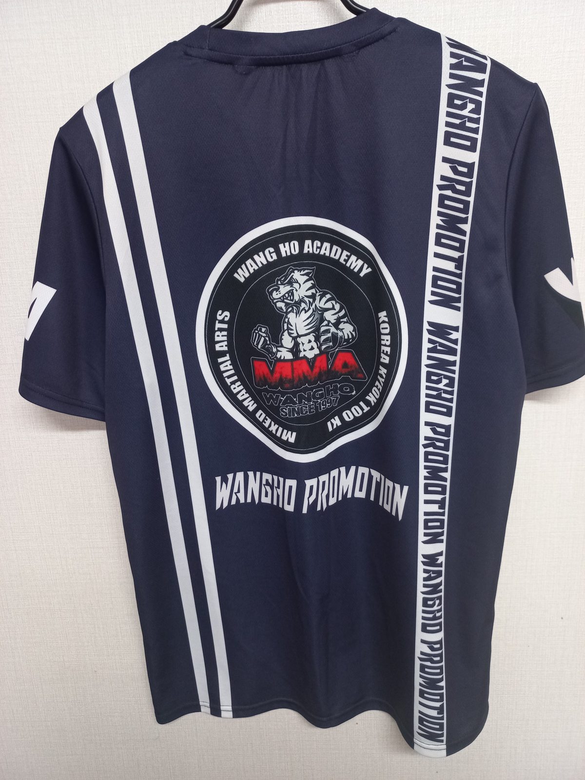 WANGHO PROMOTION 프린트 반팔티 네이비 사진 2