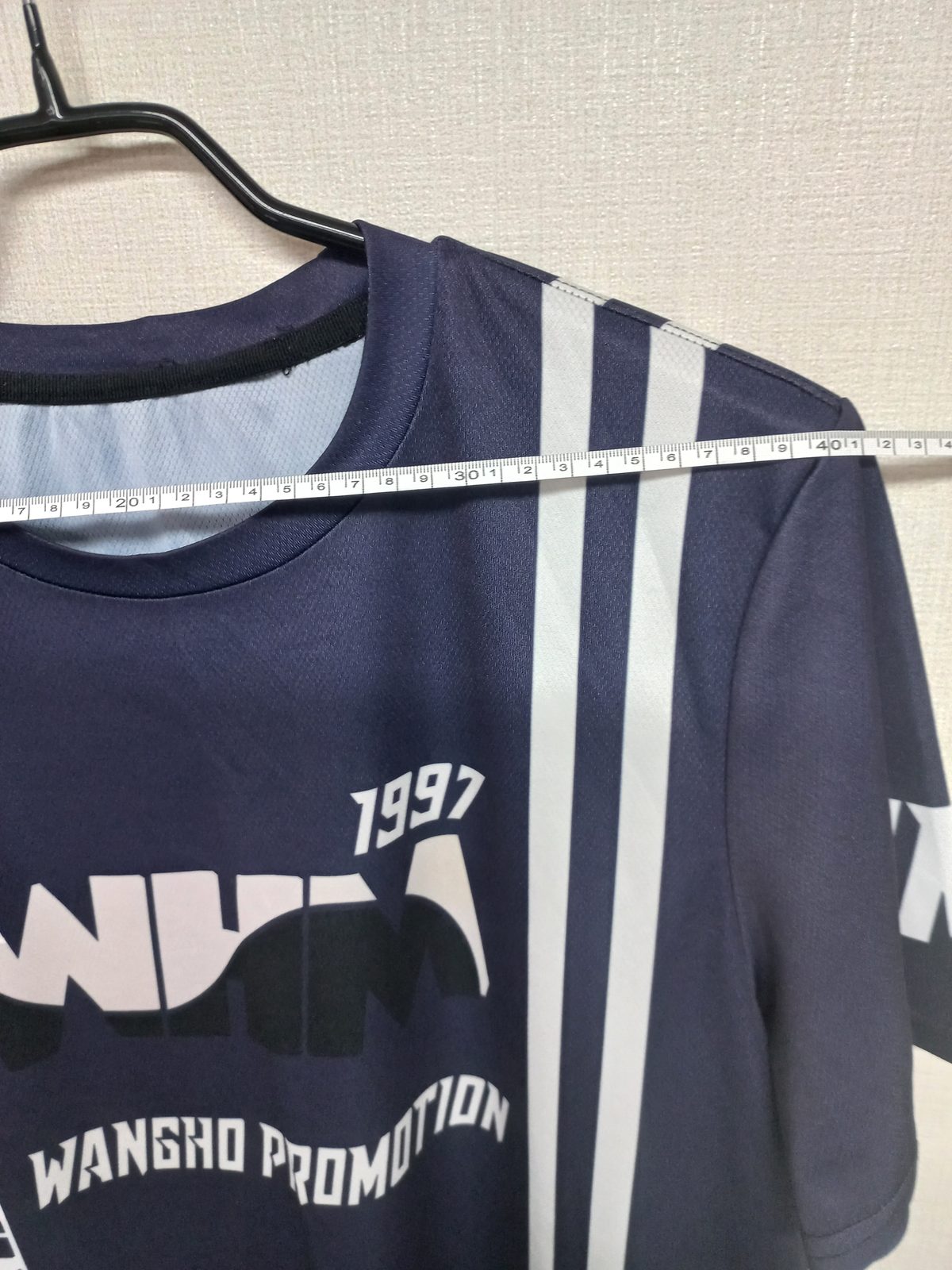 WANGHO PROMOTION 프린트 반팔티 네이비 사진 3